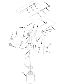 Spay-Gun Parts Diagram and Parts List for 2Z364G  Campbell Hausfeld Air Tool